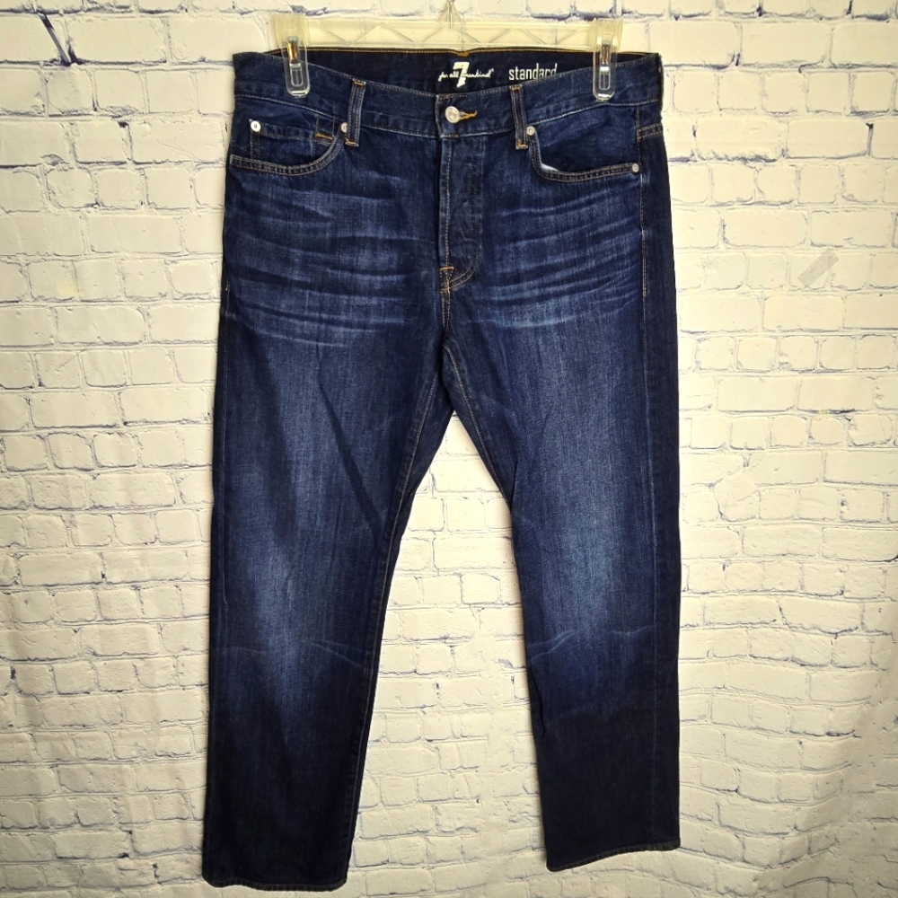 7 For All Mankind Button Fly Standard Jeans Size 34